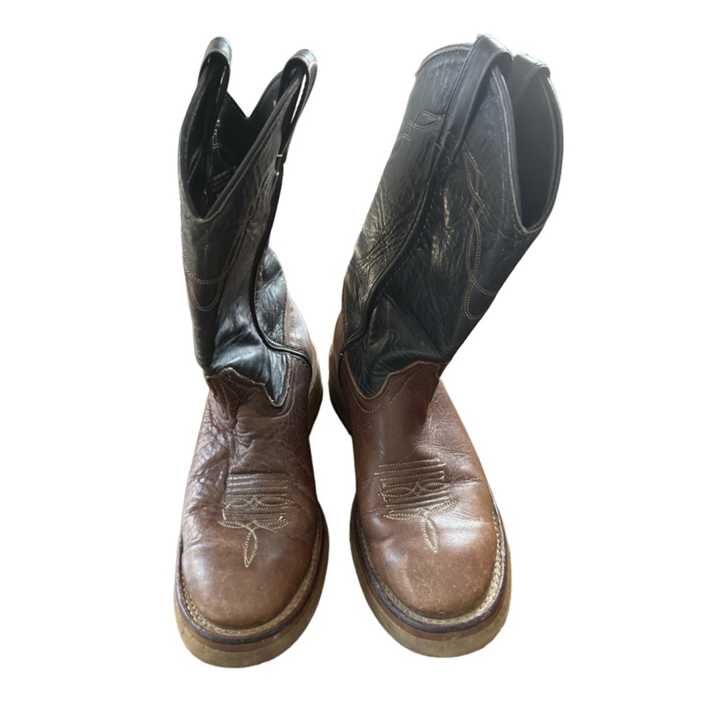 Men's Laredo Cowboy & Western Boots 8.5 Brown Black